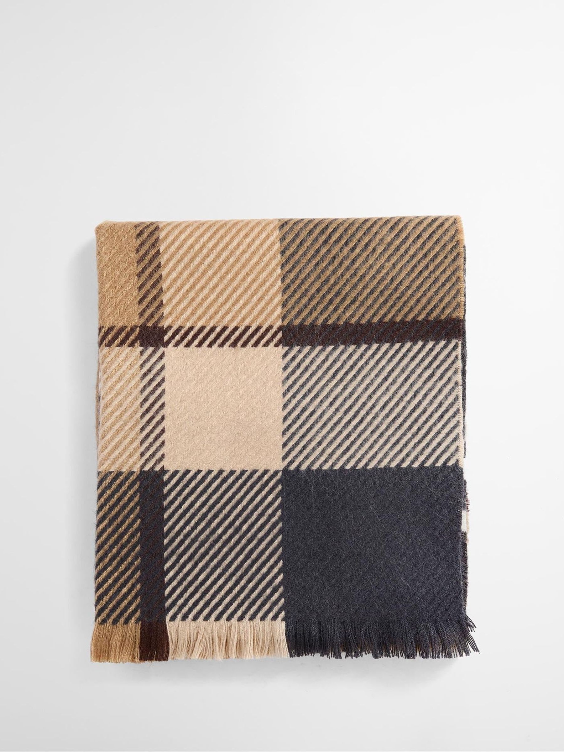 Barbour Women's Yellow Blair Tartan Scarf
