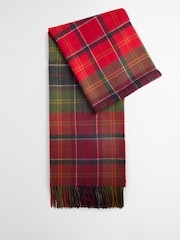 Barbour® Red Serena Tartan Scarf - Image 1 of 5