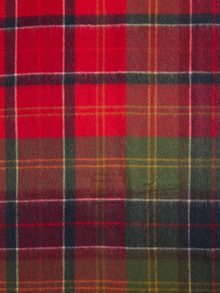 Barbour® Red Serena Tartan Scarf - Image 5 of 5 Barbour® Red Serena Tartan Scarf - Image 5 of 5