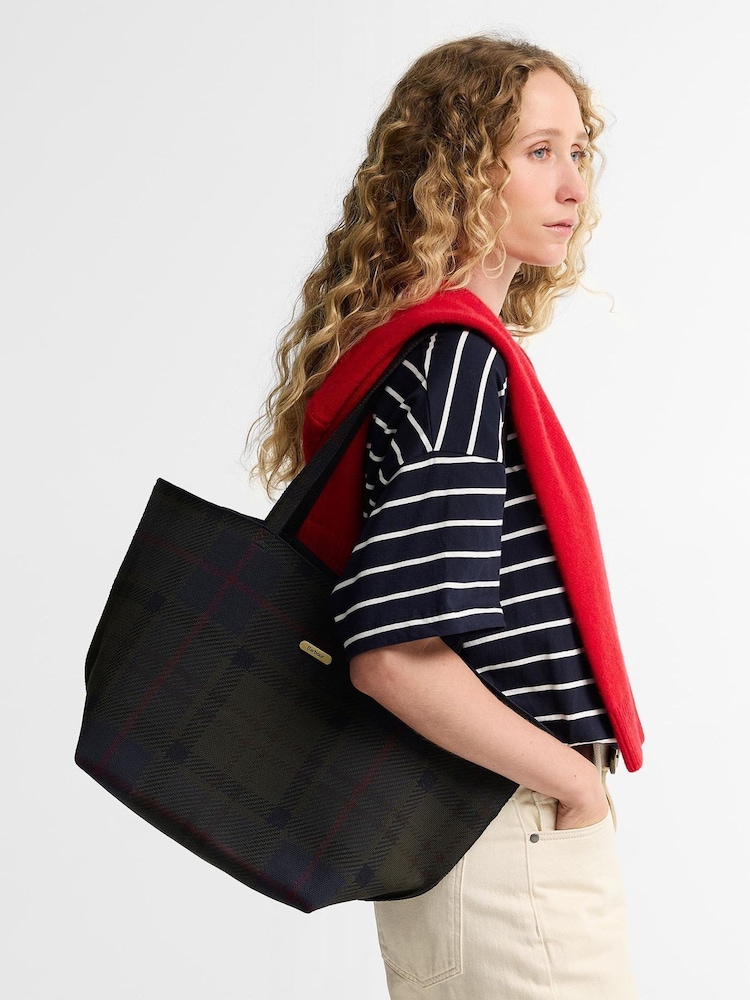 Barbour® Blue Layla Large Tote Bag - Image 1 of 5 Barbour® Blue Layla Large Tote Bag - Image 1 of 5