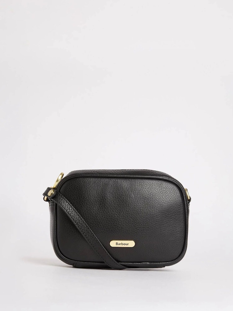 Barbour® Black Daphne Mini Leather Cross-Body Bag - Image 1 of 6 Barbour® Black Daphne Mini Leather Cross-Body Bag - Image 1 of 6