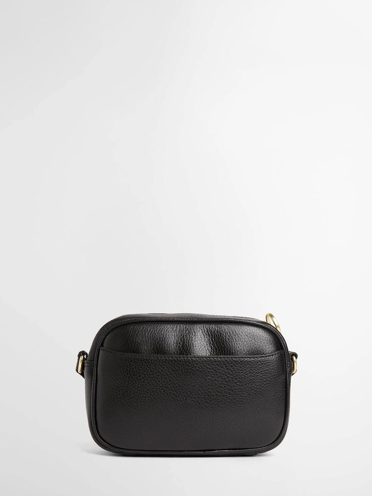 Barbour® Black Daphne Mini Leather Cross-Body Bag - Image 2 of 6 Barbour® Black Daphne Mini Leather Cross-Body Bag - Image 2 of 6