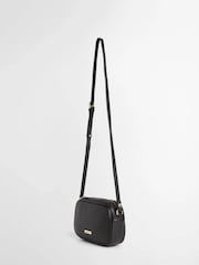 Barbour® Black Daphne Mini Leather Cross-Body Bag - Image 3 of 6