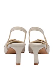 Lotus Nude Slingback Shoes - Image 3 of 4