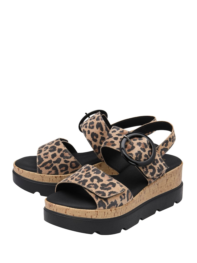 Lotus Animal Wedges Platform Sandals - Image 2 of 4