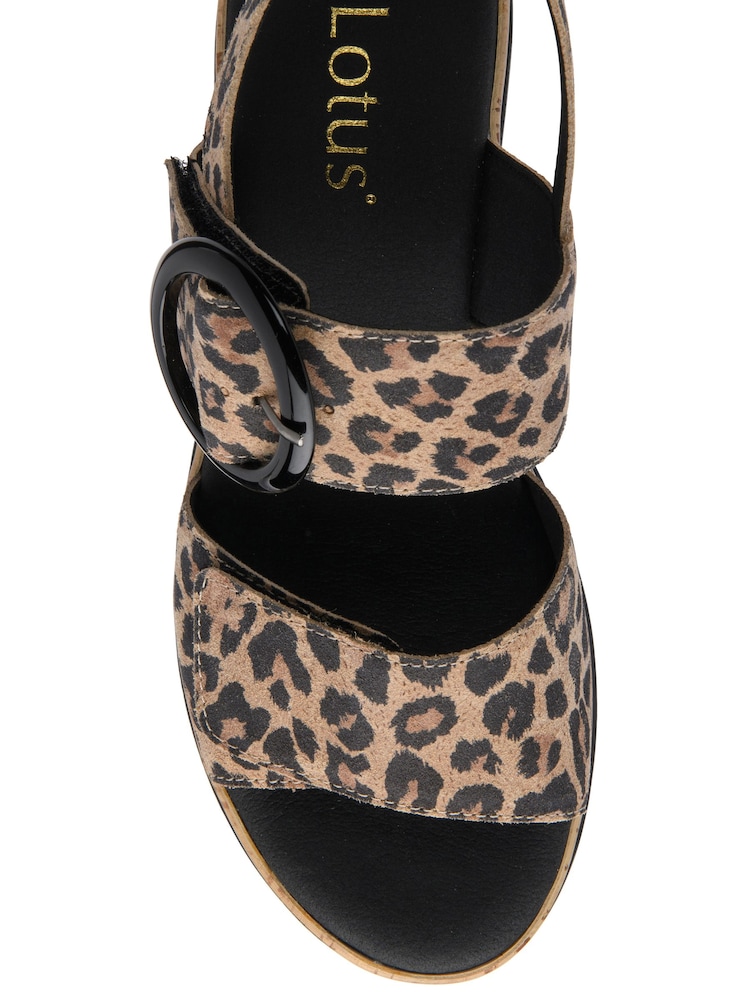 Lotus Animal Wedges Platform Sandals - Image 4 of 4