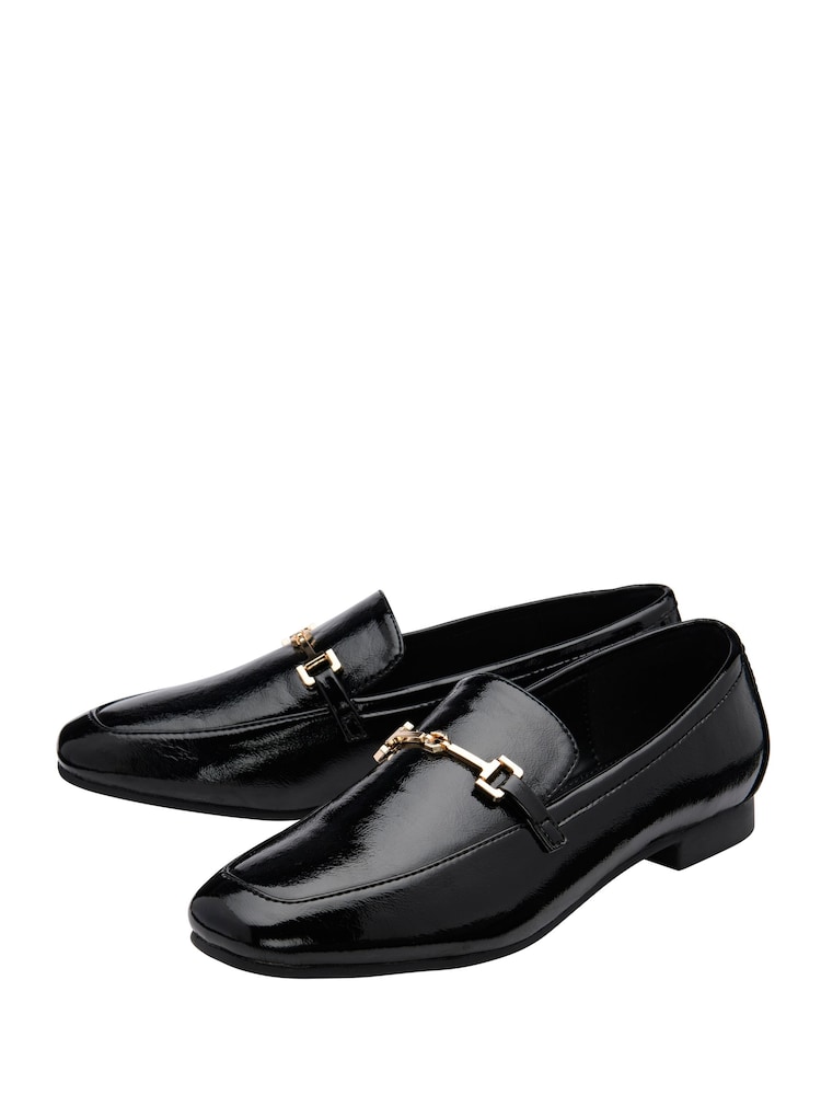 Lotus Black Loafer Shoes - Image 2 of 4 Lotus Black Loafer Shoes - Image 2 of 4