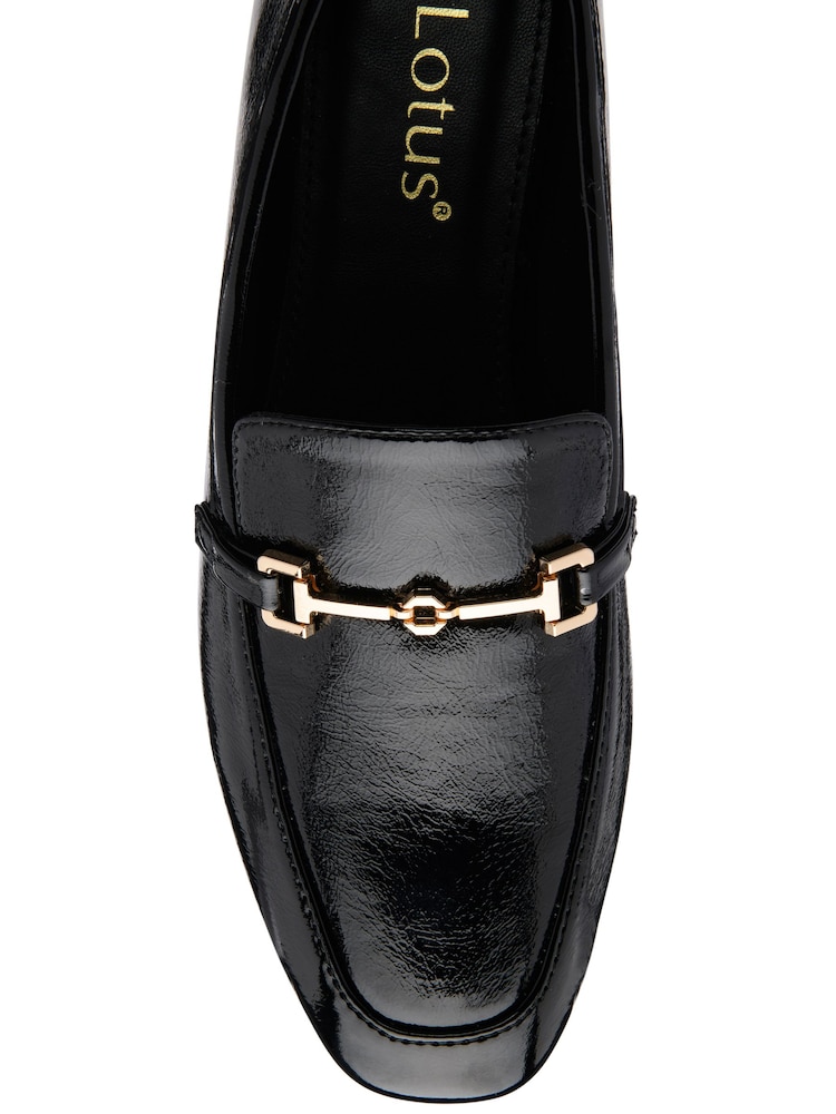 Lotus Black Loafer Shoes - Image 4 of 4 Lotus Black Loafer Shoes - Image 4 of 4