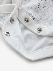 Gap White and Grey 5 Pack Brannan Bear Long Sleeve Baby Bodysuit (0-24mths) - Image 10 of 11