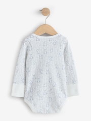 Gap White and Grey 5 Pack Brannan Bear Long Sleeve Baby Bodysuit (0-24mths) - Image 3 of 11