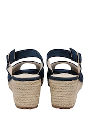 Albastru - Sandale Lotus cu Espadrile și talpă ortopedică - Imaginea 3 din 4