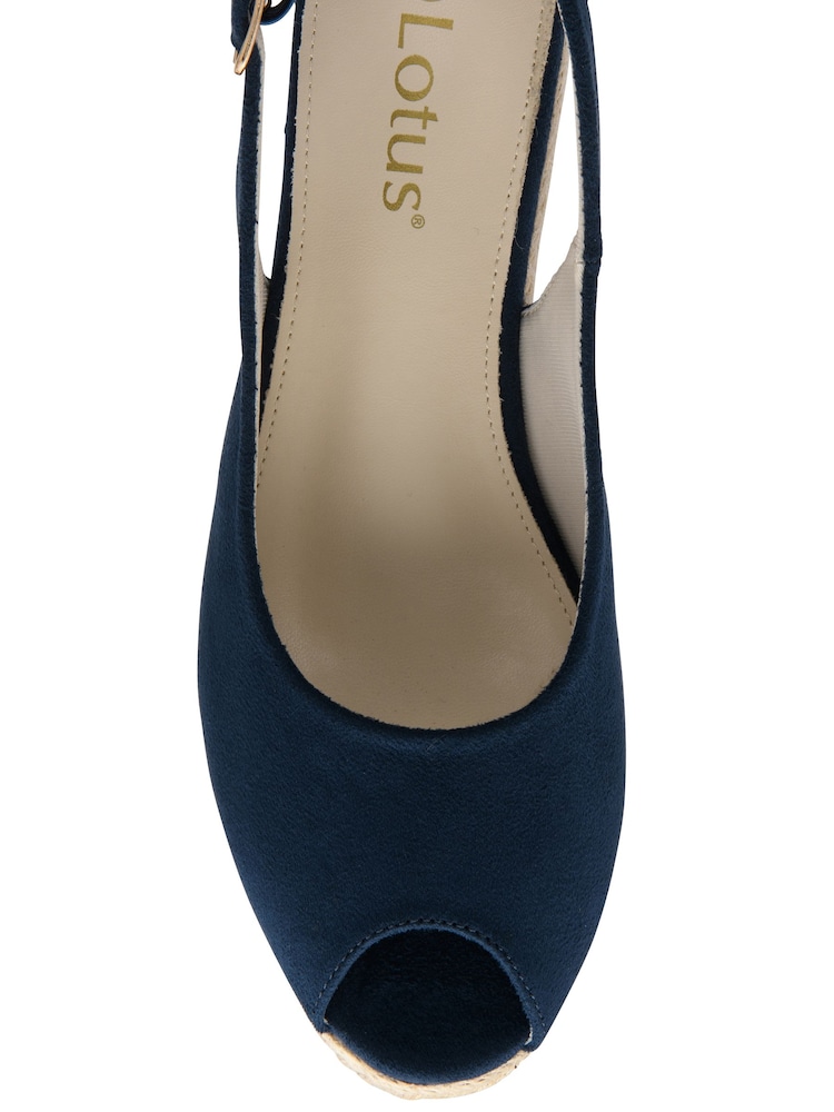 Albastru - Sandale Lotus cu Espadrile și talpă ortopedică - Imaginea 4 din 4 Albastru - Sandale Lotus cu Espadrile și talpă ortopedică - Imaginea 4 din 4