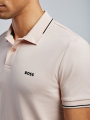 BOSS Orange Regular-Fit Contrast Collar Logo Polo Shirt - Image 5 of 5