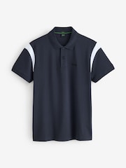BOSS Black Regular-Fit Contrast Detail Logo Polo Shirt - Image 5 of 6