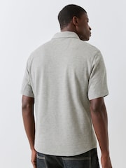 灰色 - BOSS Dymova Regular Fit Short Sleeve Stretch Shirt - 圖片 2，共 5