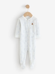 Gap Grey and White 3 Pack Baby Sleepsuit (0-12mths) - Image 2 of 8