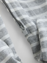 Gap Grey and White 3 Pack Baby Sleepsuit (0-12mths) - Image 7 of 8