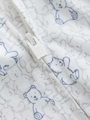 Gap Grey and White 3 Pack Baby Sleepsuit (0-12mths) - Image 8 of 8