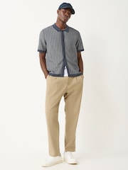 BOSS Blue Kodd Regular-Fit Textured Knitted Shirt - Image 2 of 5