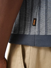 BOSS Blue Kodd Regular-Fit Textured Knitted Shirt - Image 4 of 5