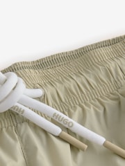 HUGO Mint Green Haiti Logo Swim Shorts - Image 6 of 7
