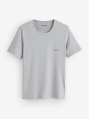 HUGO Navy Blue/Sage Green/Grey T-Shirts 3 Pack - Image 7 of 8