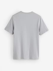 HUGO Navy Blue/Sage Green/Grey T-Shirts 3 Pack - Image 8 of 8
