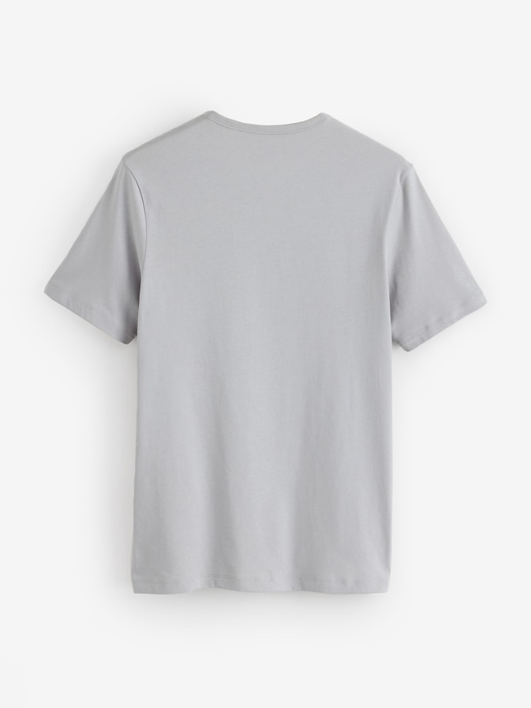 HUGO Navy Blue/Sage Green/Grey T-Shirts 3 Pack - Image 8 of 8 HUGO Navy Blue/Sage Green/Grey T-Shirts 3 Pack - Image 8 of 8