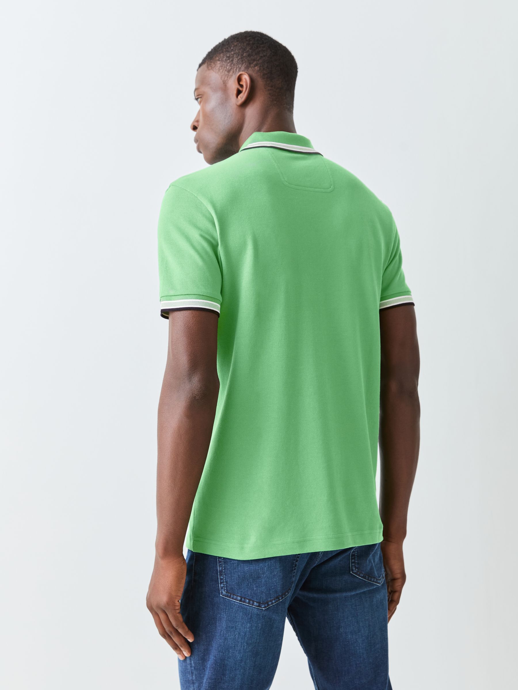 Buy BOSS Mint Green Paddy Tipped Collar Polo Shirt from Next USA