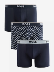 BOSS Blue Power Logo Boxers 3 Pack - Image 1 of 4