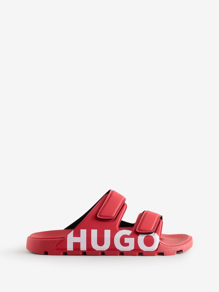 HUGO Red Evander Sandals - Image 1 of 1 HUGO Red Evander Sandals - Image 1 of 1