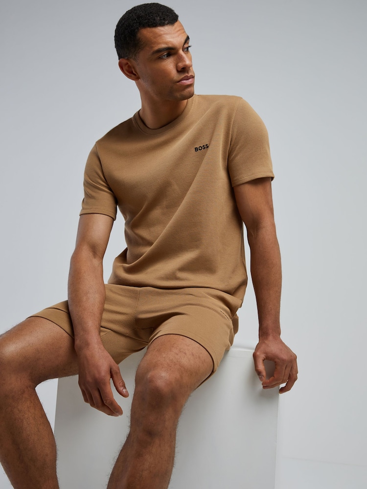 BOSS Natural Waffle Shorts - Image 2 of 4