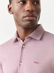 BOSS Pink Regular Fit Logo Stretch Shirt - Image 4 of 6