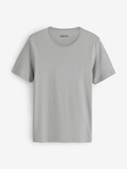 BOSS Natural/White/Grey Crew Neck Short Sleeve Classic T-Shirts 3 Pack - Image 5 of 5