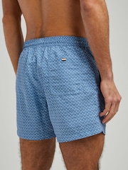 BOSS Sky Blue Vibe Printed Swim Shorts - Image 3 of 4