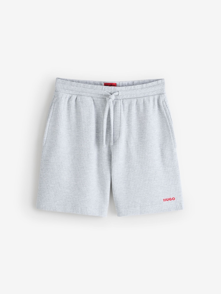 HUGO Grey Austin Logo Shorts - Image 1 of 2