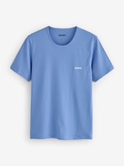 HUGO Blue/White/Black T-Shirts 3 Pack - Image 4 of 7