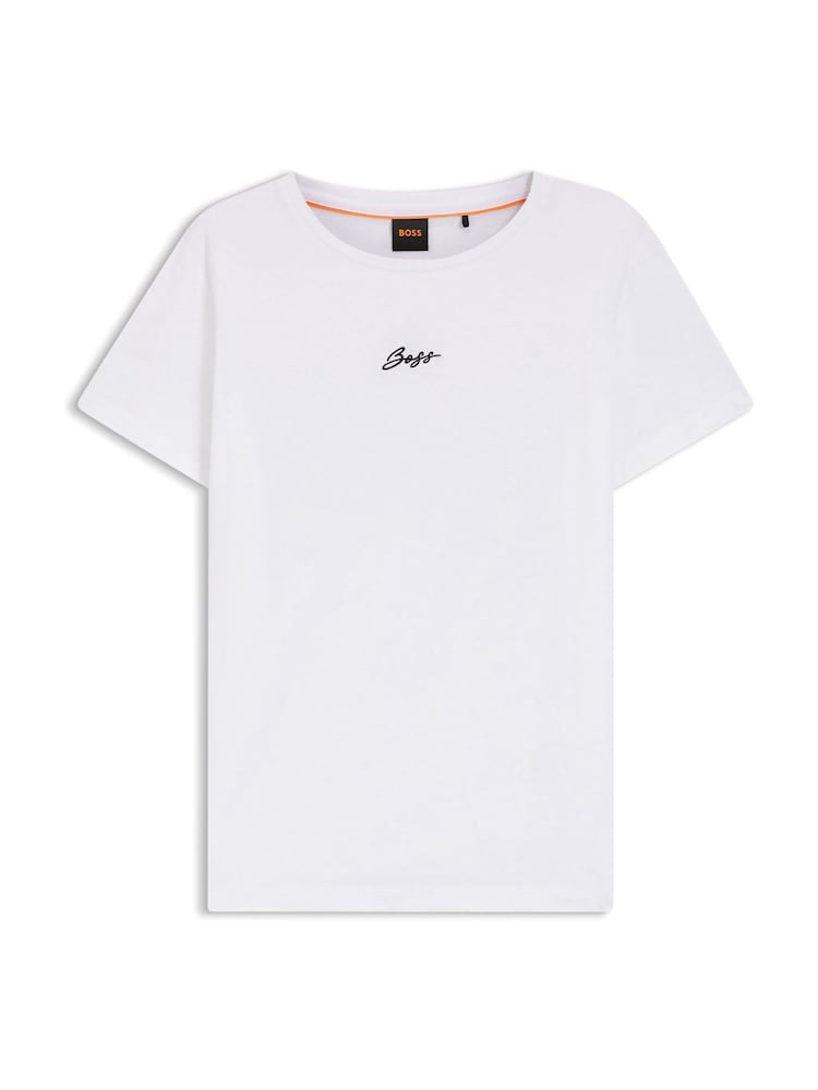 BOSS White Elove Regular Fit T-Shirt - Image 1 of 1 BOSS White Elove Regular Fit T-Shirt - Image 1 of 1