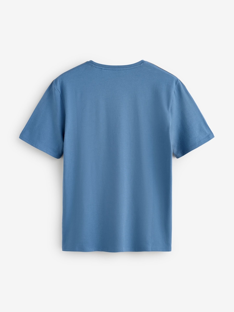 Azul - Camiseta con logotipo único de BOSS - Imagen 3 de 3