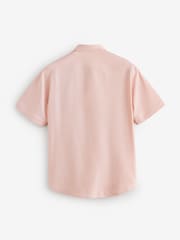 BOSS Light  Pink Motion Cotton Regular Fit Short Sleeve Shirt - Image 2 of 2