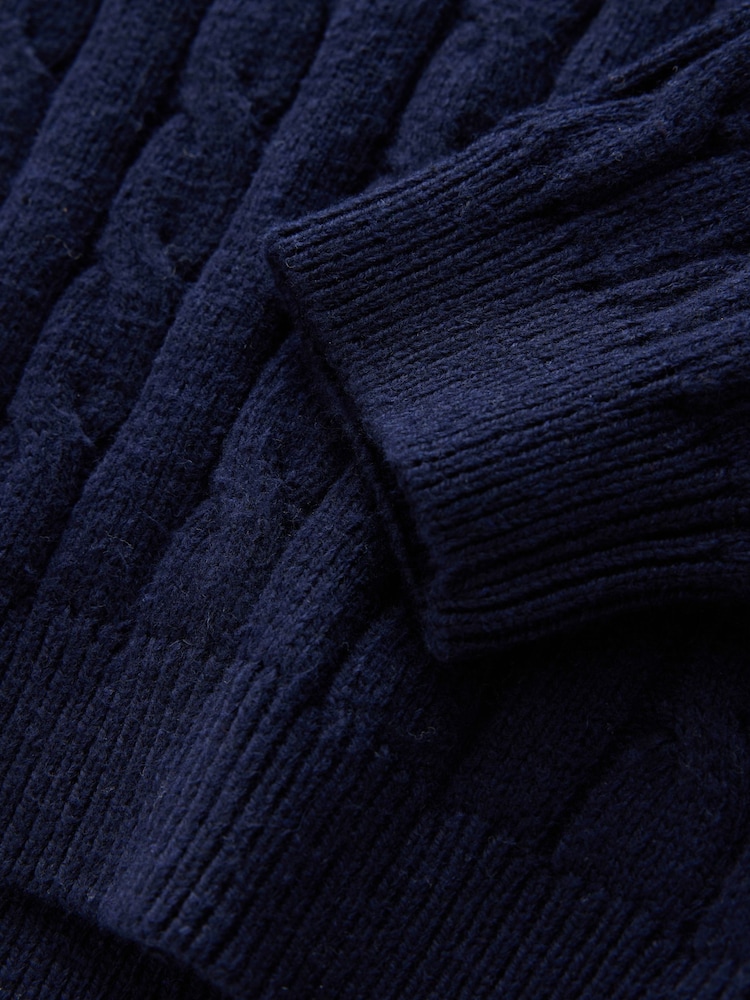 កងទ័ពជើងទឹក - Zip Neck Cable Knit Jumper (3-16yrs) - រូបភាព 4 នៃ 4