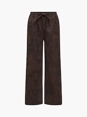 French Connection Brown Printed Dallas Denim Straight Leg Jeans - Image 7 of 7
