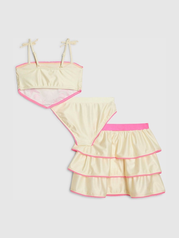 River Island Yellow Sea Shell Hanky Hem Bikinis & Skirts Set - Image 2 of 5 River Island Yellow Sea Shell Hanky Hem Bikinis & Skirts Set - Image 2 of 5