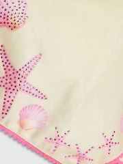 River Island Yellow Sea Shell Hanky Hem Bikinis & Skirts Set - Image 4 of 5