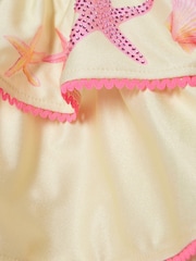 River Island Yellow Sea Shell Hanky Hem Bikinis & Skirts Set - Image 5 of 5