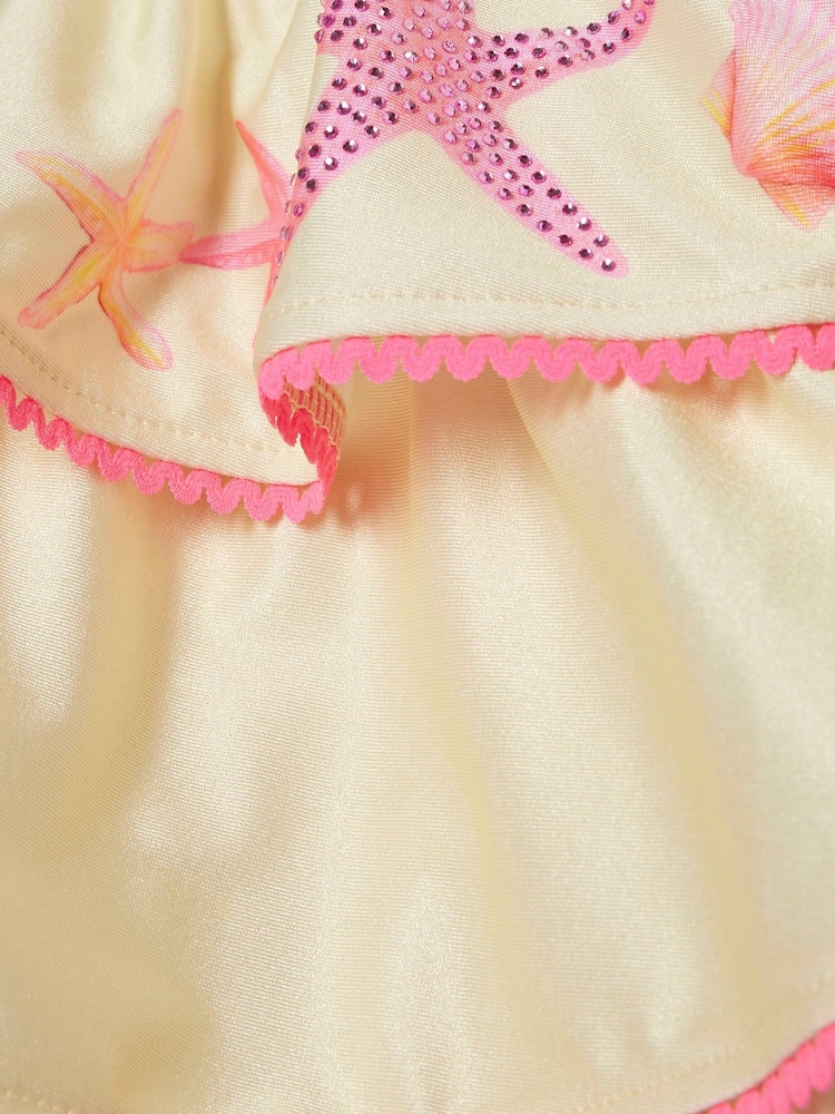 River Island Yellow Sea Shell Hanky Hem Bikinis & Skirts Set - Image 5 of 5 River Island Yellow Sea Shell Hanky Hem Bikinis & Skirts Set - Image 5 of 5