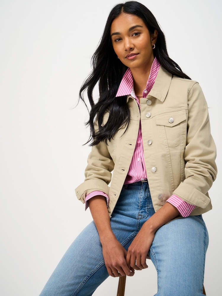 Crew Clothing Natural Denim Western Jacket - Image 1 of 5