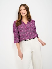 Crew Clothing Red Beatrice Blouse - Image 1 of 5