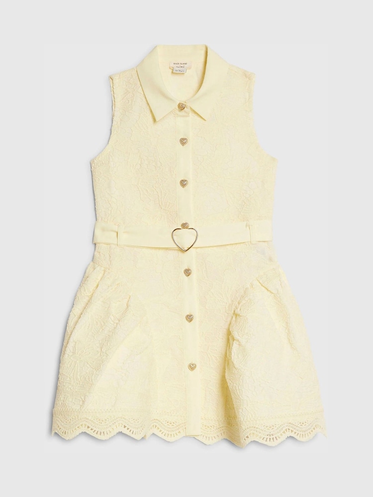 River Island Bow Lace Belted Dress - صورة 1 من 4