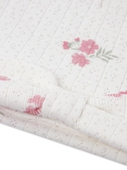 Alb - Huggies Ribbed Top Leggings & Hat Set - Imaginea 4 din 4